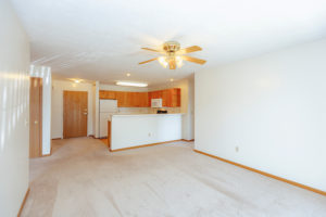 Apartment interior of Sunburst Floorplan: 2 bedroom 972 sq ft