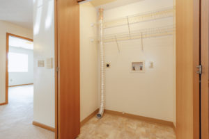 Washer dryer hookups in Sunburst Floorplan: 2 bedroom 972 sq ft