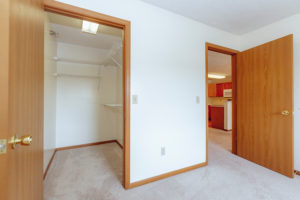 Bedroom 2 interior in Sunburst Floorplan: 2 bedroom 972 sq ft