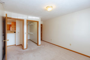 Bedroom interior in Sunburst Floorplan: 2 bedroom 972 sq ft