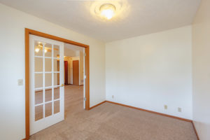 Den interior of Sunset Floorplan: 1 bedroom with den