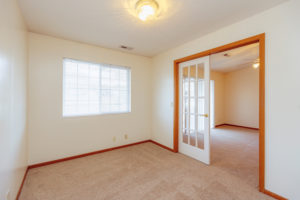 Den interior of Sunset Floorplan: 1 bedroom with den